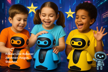 Follow Line Roboter Zeichnen. Folgen. Staunen.