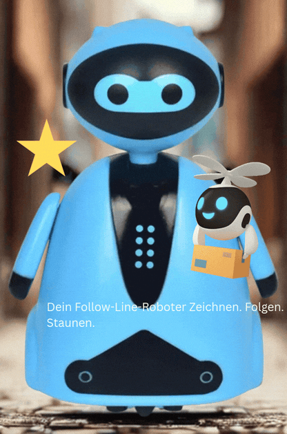 Follow Line Roboter Zeichnen. Folgen. Staunen.