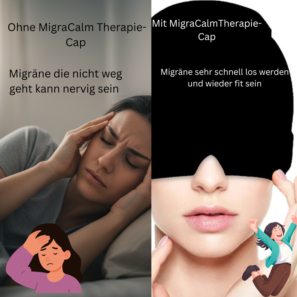 🧊 MigraCalm™ Therapie-Cap – Natürliche Linderung bei Kopfschmerzen & Migräne